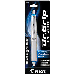 DR. GRIP PUREWHITE MEDIUM BLUE/SILVER