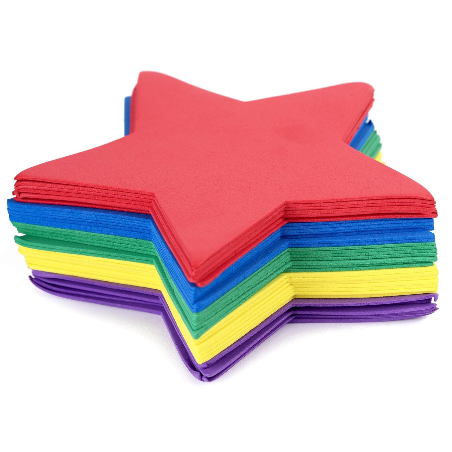 Star Foam Assorted Colors | 6.5 inches | 35 pieces