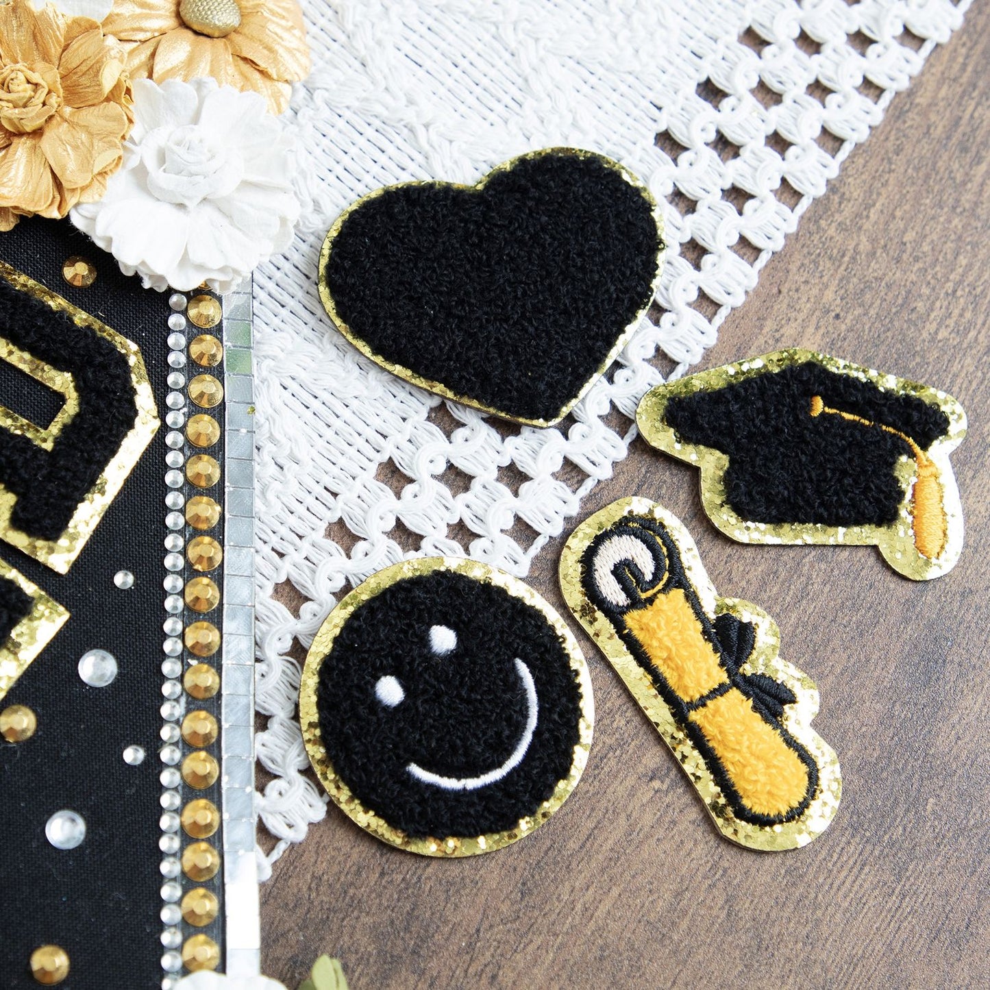 Craft Perfect Chenille Self Adhesive Grad Patch Pack