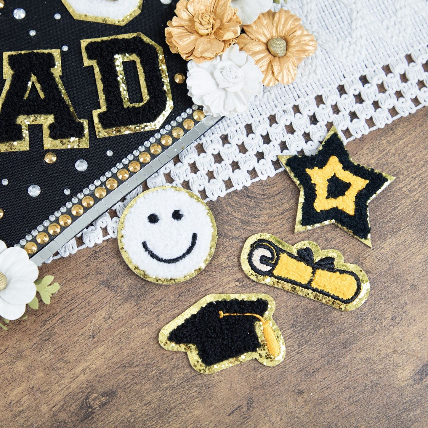 Craft Perfect Chenille Self Adhesive Grad Patch Pack