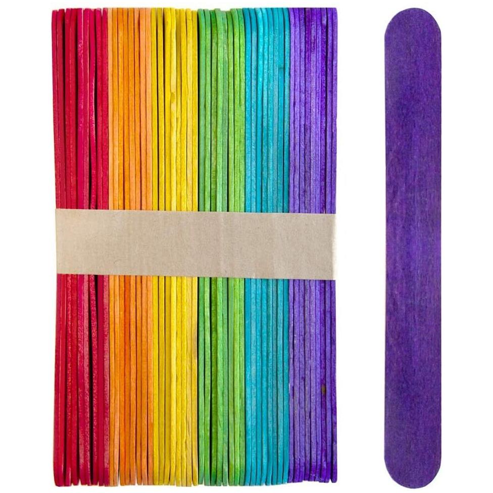 HY CRAFT STICKS JUMBO COLORS (PQ.100)