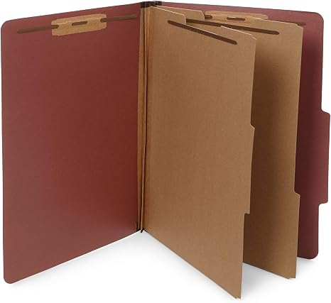 2 Partition Folder Legal Red