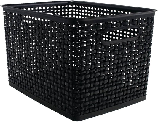 Bin,Weave,Large,Black
