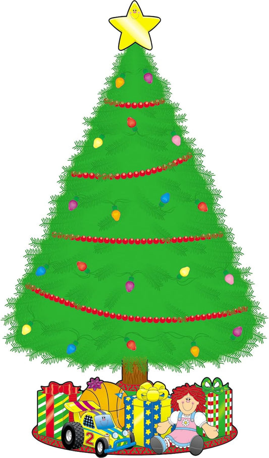 BIG CHRISTMAS TREE BULLETIN BOARD SET