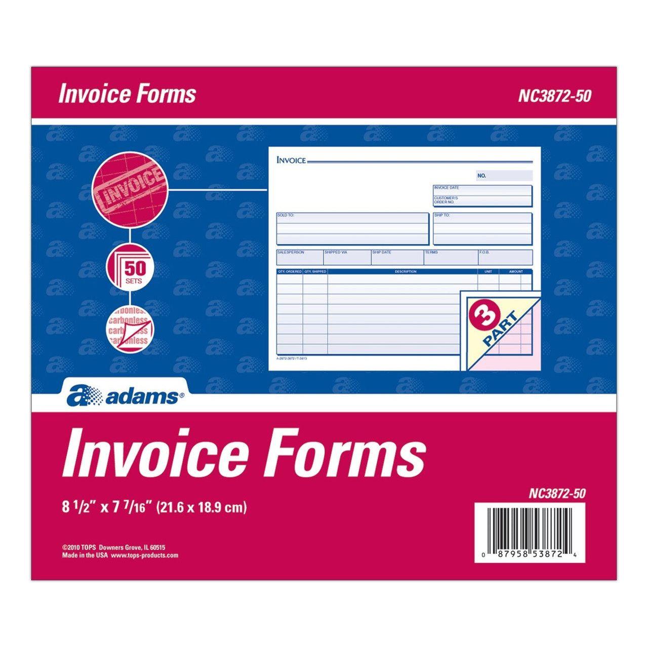 INVOICE FORMS 3-PT PQ.50
