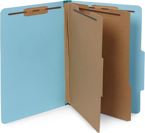 2 Partition Folder Legal Blue