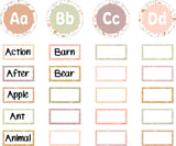 TERRAZZO TONES WORD WALL BULLETIN BOARD 125PCS
