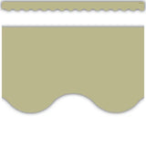 OLIVE GREEN SCALLOPED BORDER TRIM