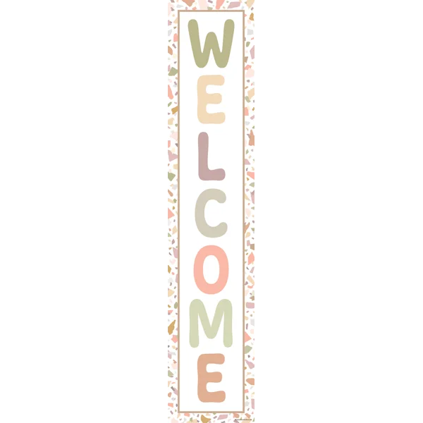 TERRAZZO TONES WELCOME BANNER 39''