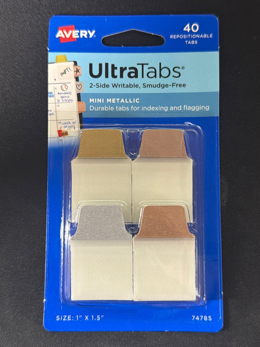 ULTRA TABS 40 MARGIN 2-SIDE METALLIC COLORS