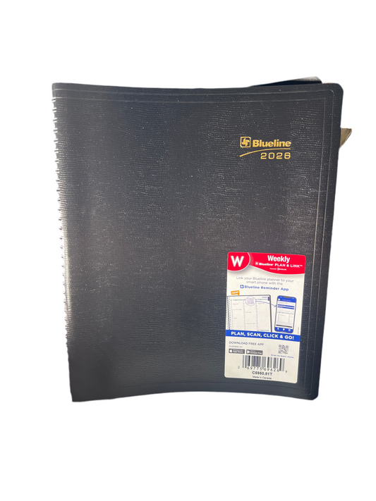 Weekly Diary Coil Black