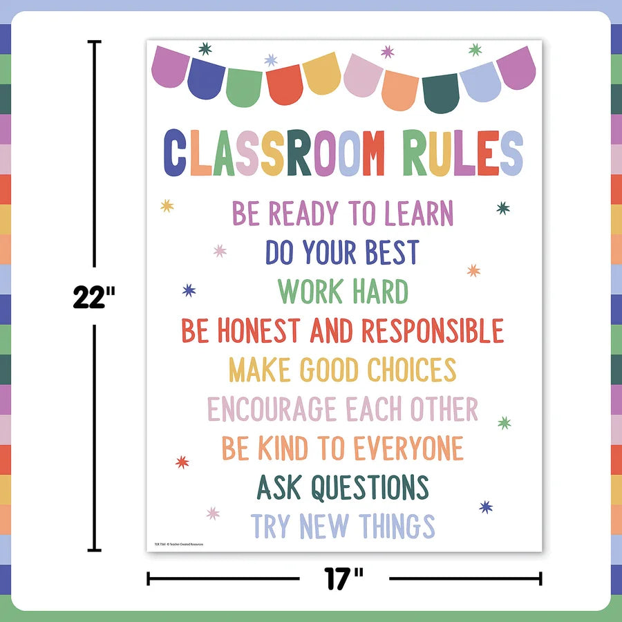 Color Crush Classroom Rules Chart