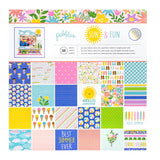 SUN AND FUN HOLOGRAFIC FOIL PAPER PAD 12X12