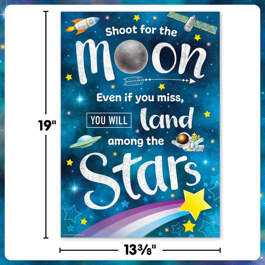 Shoot for the Moon Positive Poster