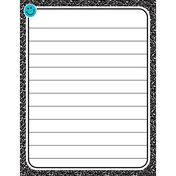 COOL FOR SCHOOL COMPOSITION LINED CHART