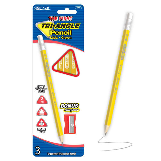 Triangular Jumbo Pencil W/Sharpener