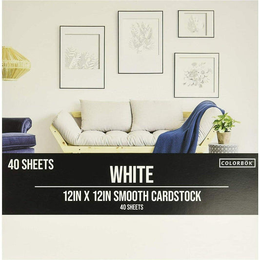 SMOOTH CARDSTOCK WHITE 12X12
