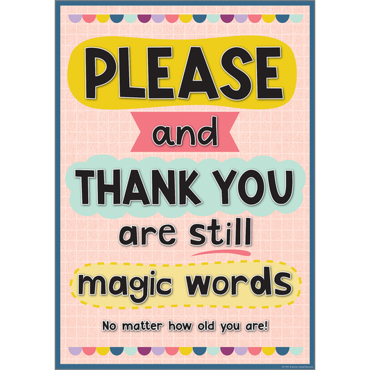 PLEASE AND THANK YOU ARE STILL MAGIC WORD POSTER