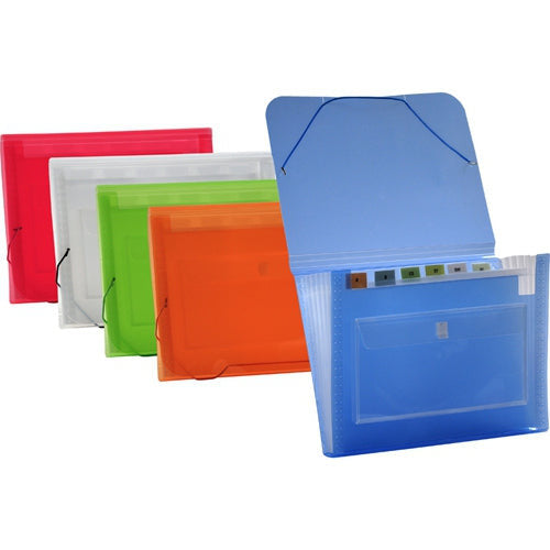 EXPANDING FILE LETTER 7-POCKETS ASST COLORS