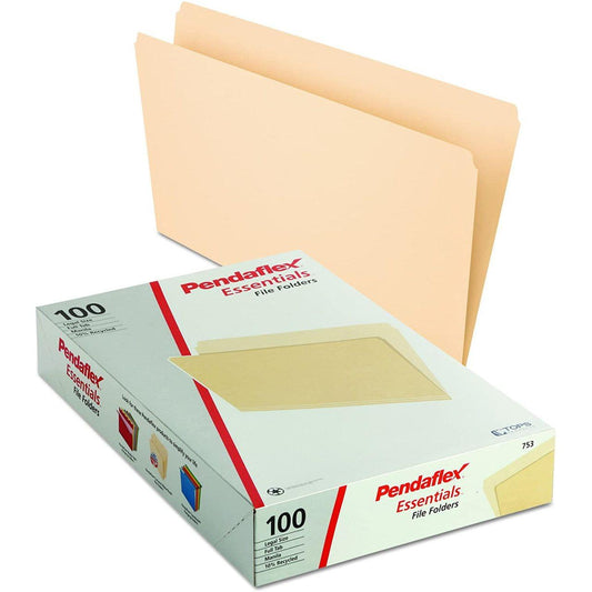 FOLDER MANILA LEGAL FULL CUT BOX/100