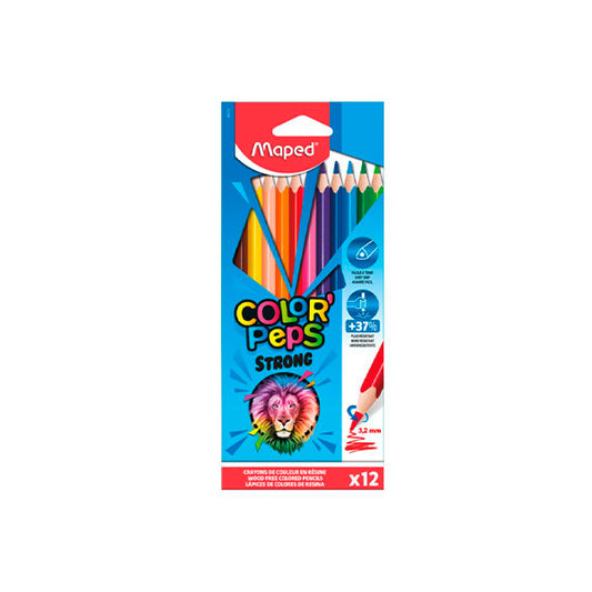 Lápiz Colores Peps Extra Fuerte 12pcs