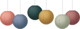 WONDERFULLY WILD 8" HANGING PAPER LANTERNS 6PCS