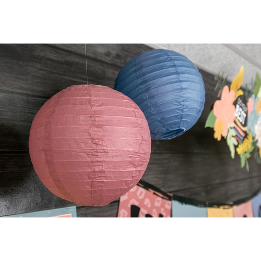 WONDERFULLY WILD 8" HANGING PAPER LANTERNS 6PCS