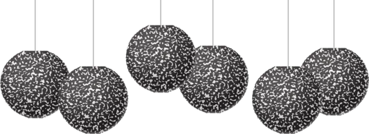 COMPOSITION 8" HANGING PAPER LANTERNS