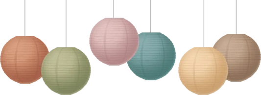 EVERYONE IS WELCOME 8" HANGING PAPER LANTERNS