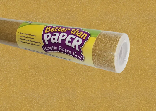 GOLD SHIMMER PAPER BULLETIN BOARD ROLL