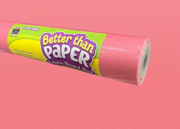 CORAL PINK BETTER THAN PAPER BULLETIN BOARD ROLL
