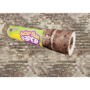 BRICK AND PLASTER BETTER THAN PAPER BULLETIN BOARD ROLL