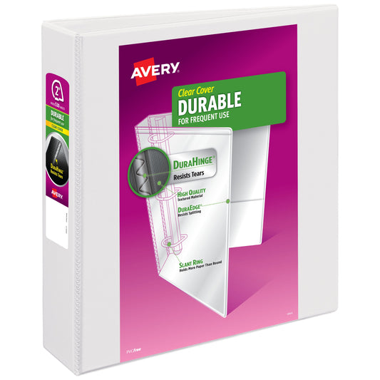 Durable View Binder D-Ring 2" Assorted Colors