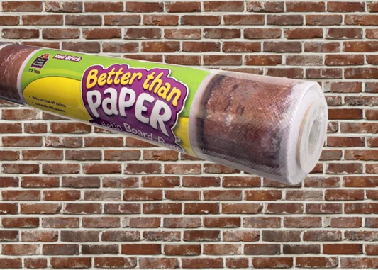 RED BRICK BETTER THAN PAPER BULLETIN BOARD ROLL