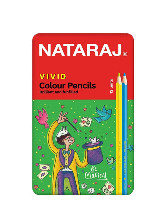Colored Pencils 12 pcs Vivid Metal