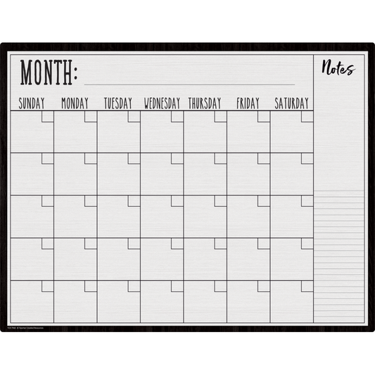 MODERN FARMHOUSE CALENDAR WRITE ON/WIPE OFF CHART