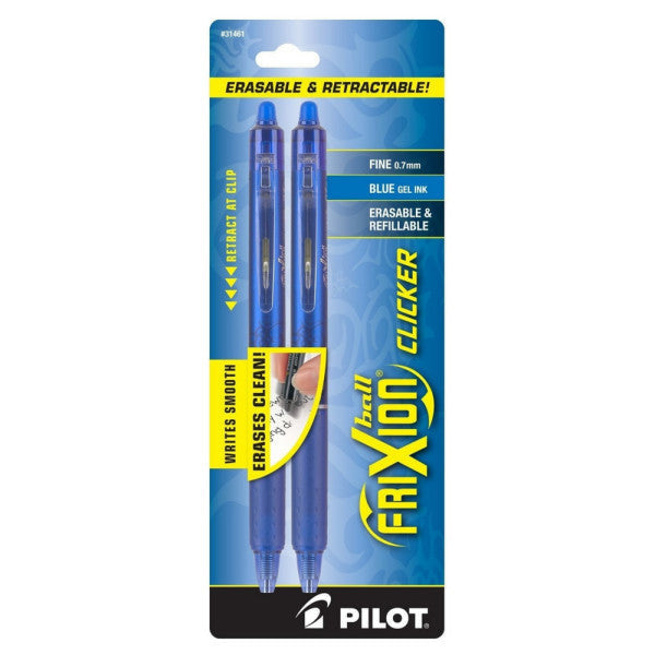 FRIXION CLICKER RT GEL INK FINE BLUE PQ.2