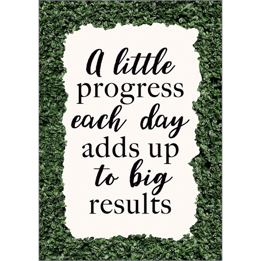 A LITTLE PROGRESS EACH DAY ADD UP TO BIG POSTER