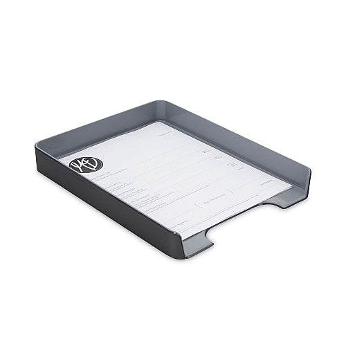 Fusion Letter Tray BLK GRY