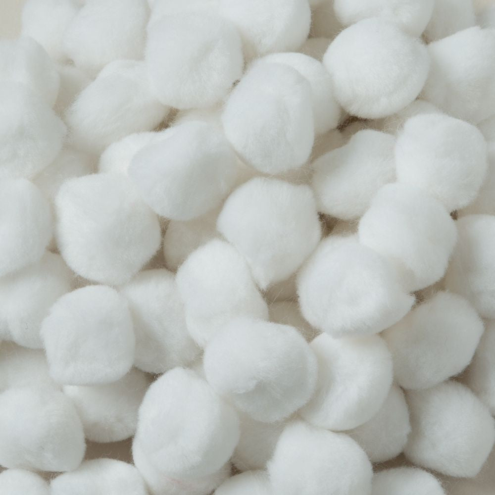 CREATIVITY STREET POM POMS WHITE 1"