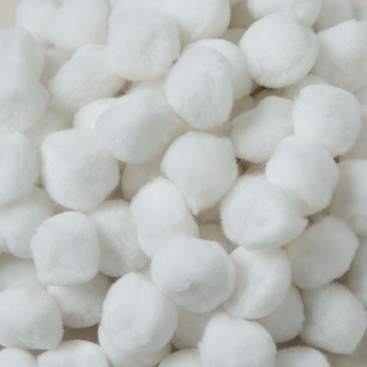 CREATIVITY STREET POM POMS WHITE 1"