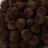 CREATIVITY STREET POM POMS BROWN 1''