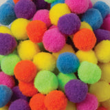 CREATIVITY STREET POM POMS 1/2" HOT COLOR ASST