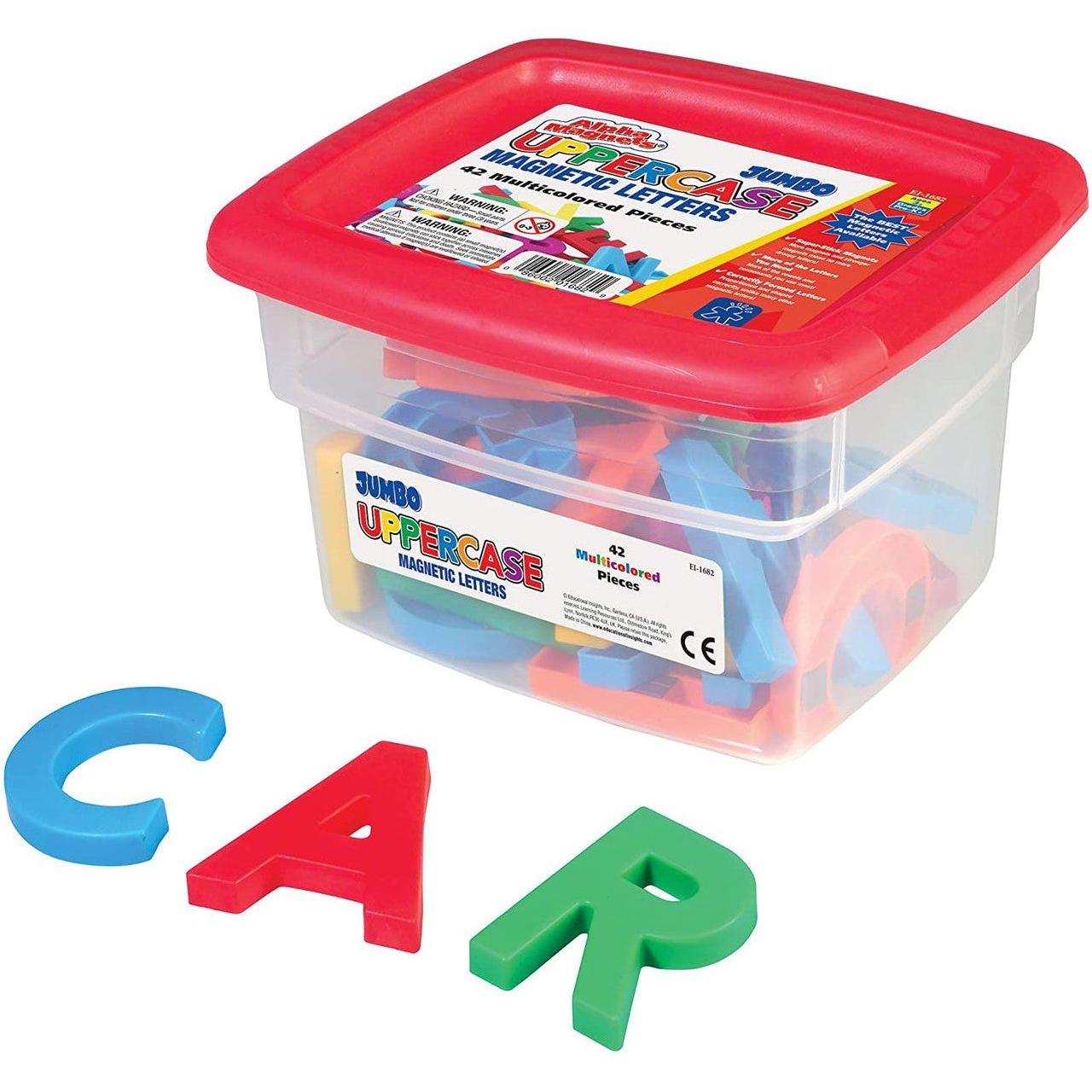 ALPHAMAGNETS® JUMBO MULTICOLORED UPPERCASE