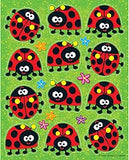 LADYBUGS SHAPE STICKERS 72 PCS