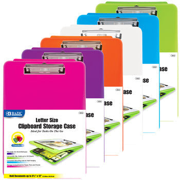 CLIPBOARD STORAGE CASE TRANSLUSCENT ASSORTED COLOR