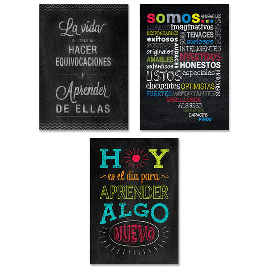 CHALK IT UP! SPANISH INSPIRE U POSTER 3 PC