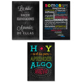 CHALK IT UP! SPANISH INSPIRE U POSTER 3 PC