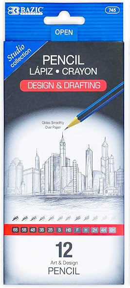 Design & Drafting Pencil Asst. pqt. 12