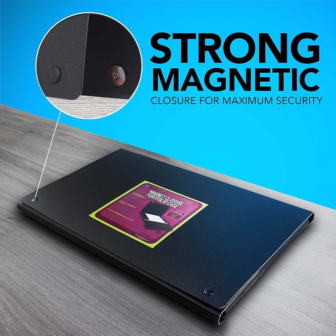 Profolio Magnet Closure Portfolio Case 8.5x11 BLK
